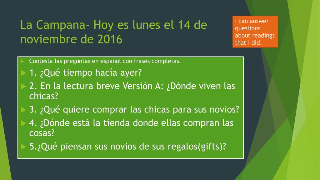 La Campana- Hoy es lunes el 14 de noviembre de 2016