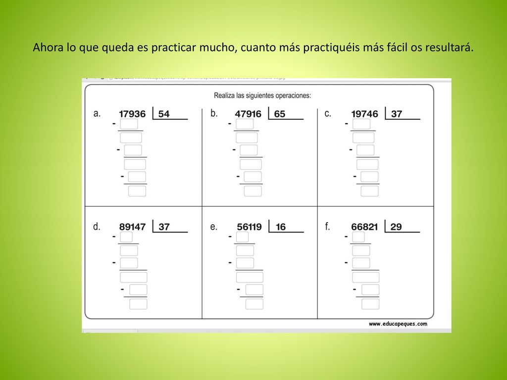 Ahora lo que queda es practicar mucho, cuanto más practiquéis más fácil os resultará.