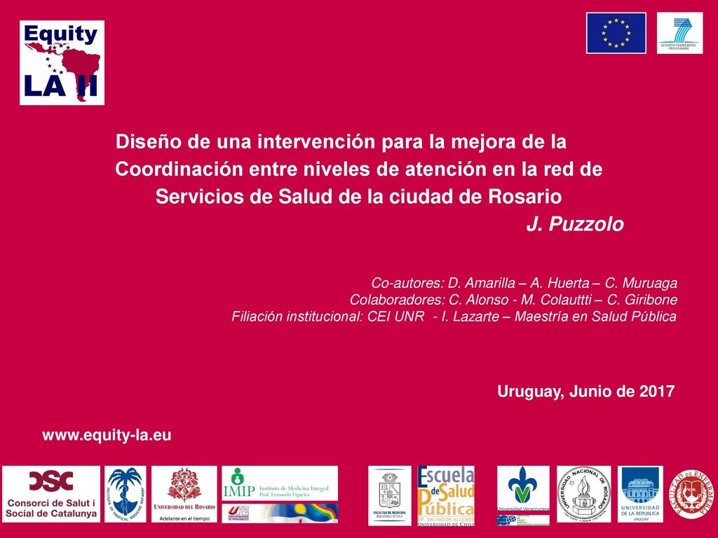 Diseño de una intervención para la mejora de la Coordinación entre niveles de atención en la red de Servicios de Salud de la ciudad de Rosario