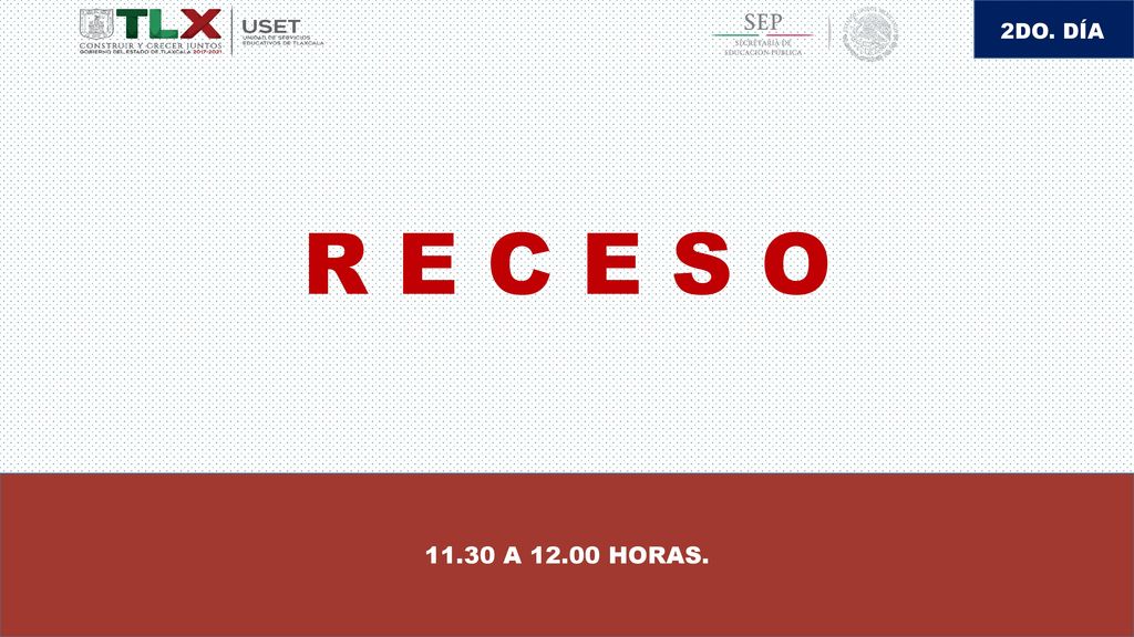 2DO. DÍA R E C E S O A HORAS.