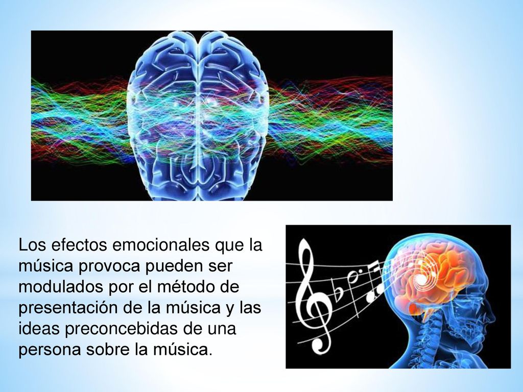 Los efectos emocionales que la música provoca pueden ser modulados por el método de presentación de la música y las ideas preconcebidas de una persona sobre la música.