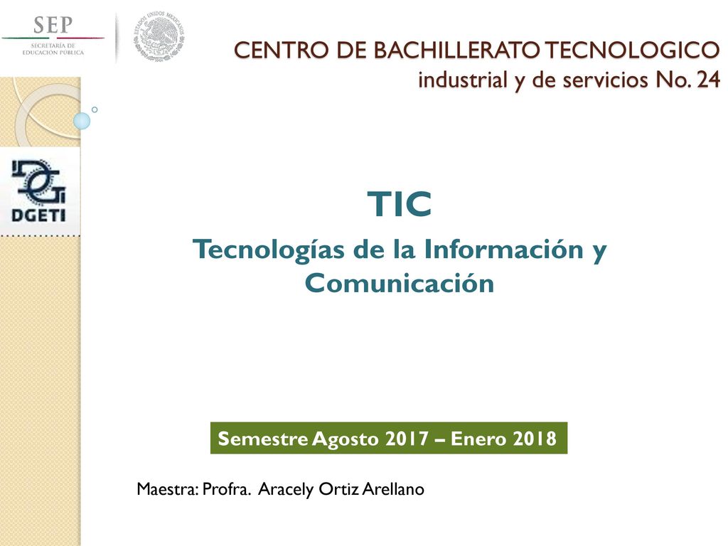 CENTRO DE BACHILLERATO TECNOLOGICO industrial y de servicios No. 24