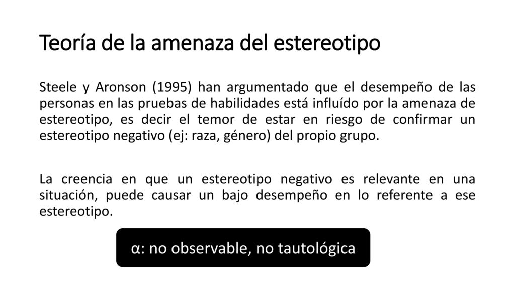Teoría de la amenaza del estereotipo