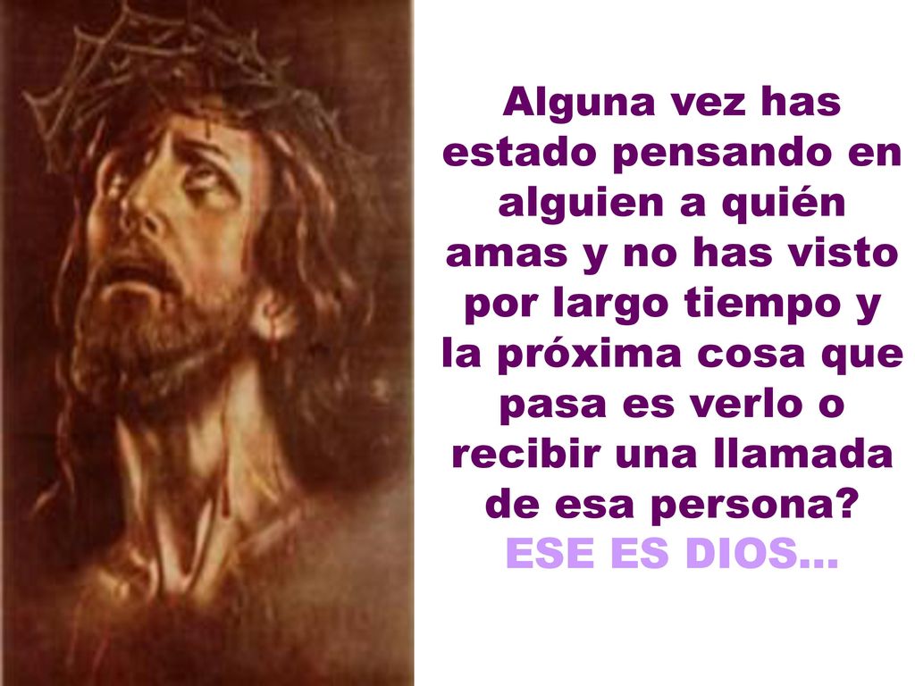 Alguna vez has estado pensando en alguien a quién amas y no has visto por largo tiempo y la próxima cosa que pasa es verlo o recibir una llamada de esa persona