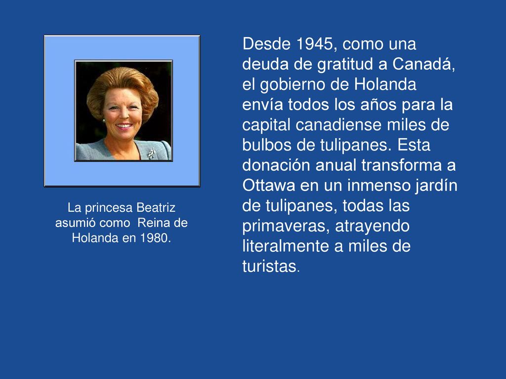 La princesa Beatriz asumió como Reina de Holanda en 1980.