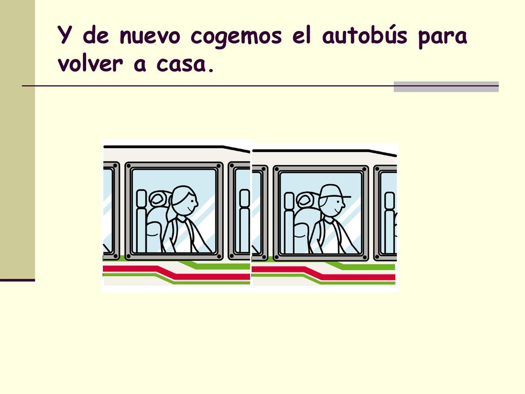 Y de nuevo cogemos el autobús para volver a casa.