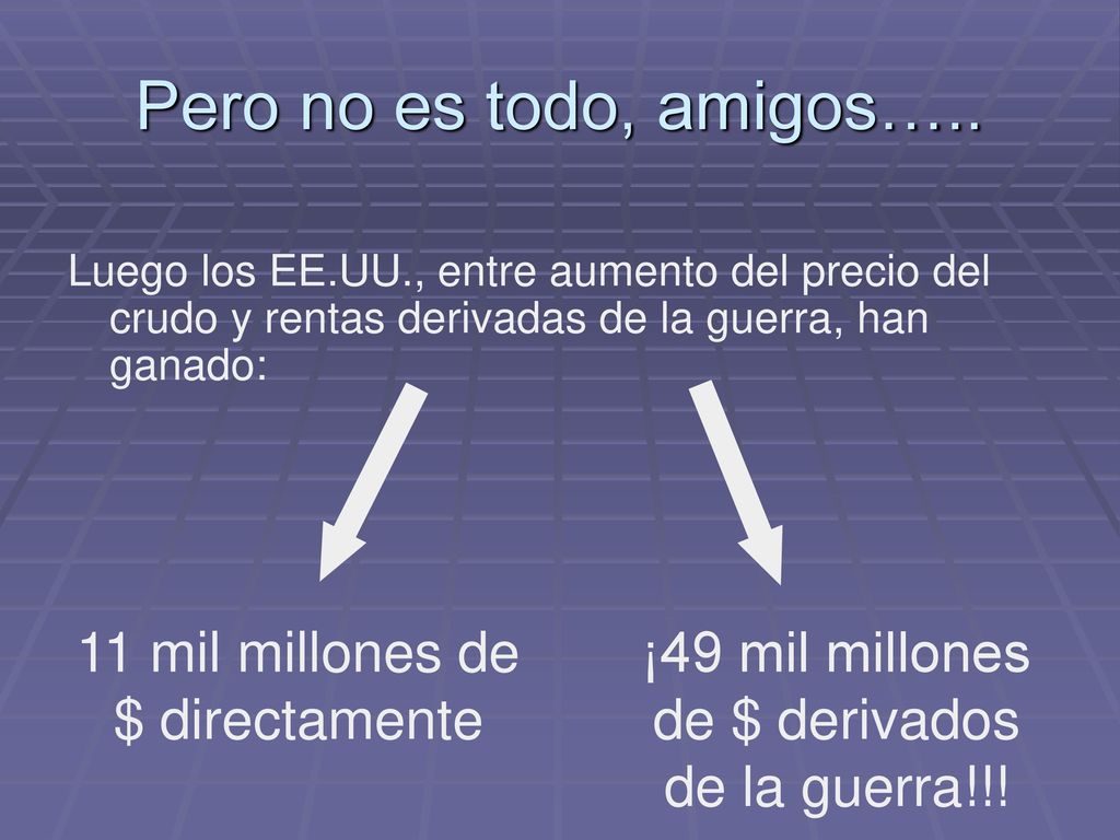 Pero no es todo, amigos….. 11 mil millones de $ directamente