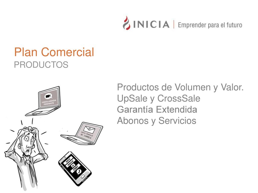 Plan Comercial Productos de Volumen y Valor. UpSale y CrossSale