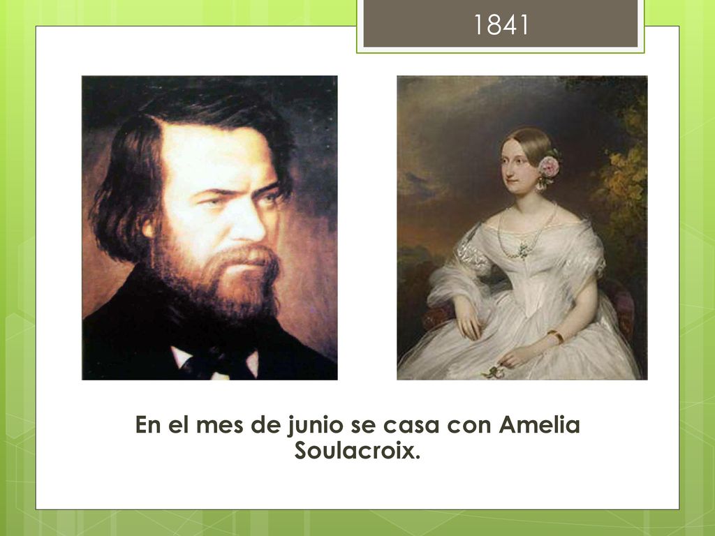 En el mes de junio se casa con Amelia Soulacroix.