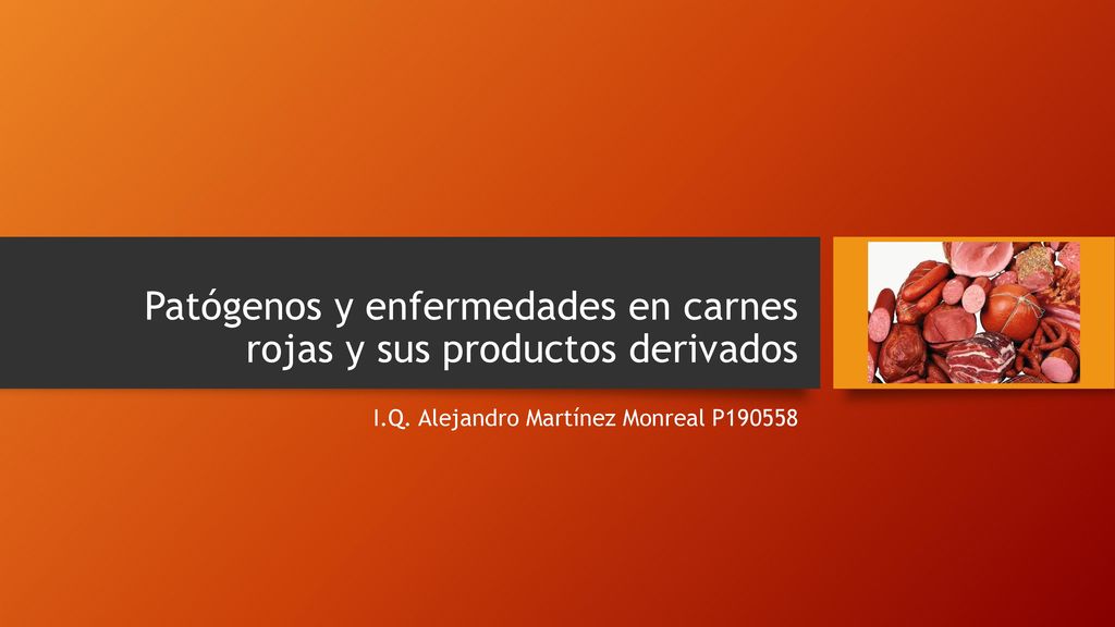 Patógenos y enfermedades en carnes rojas y sus productos derivados