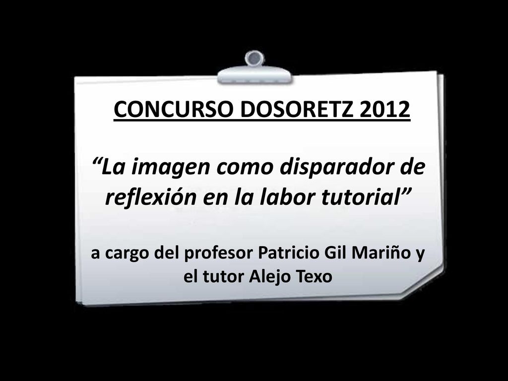 La imagen como disparador de reflexión en la labor tutorial