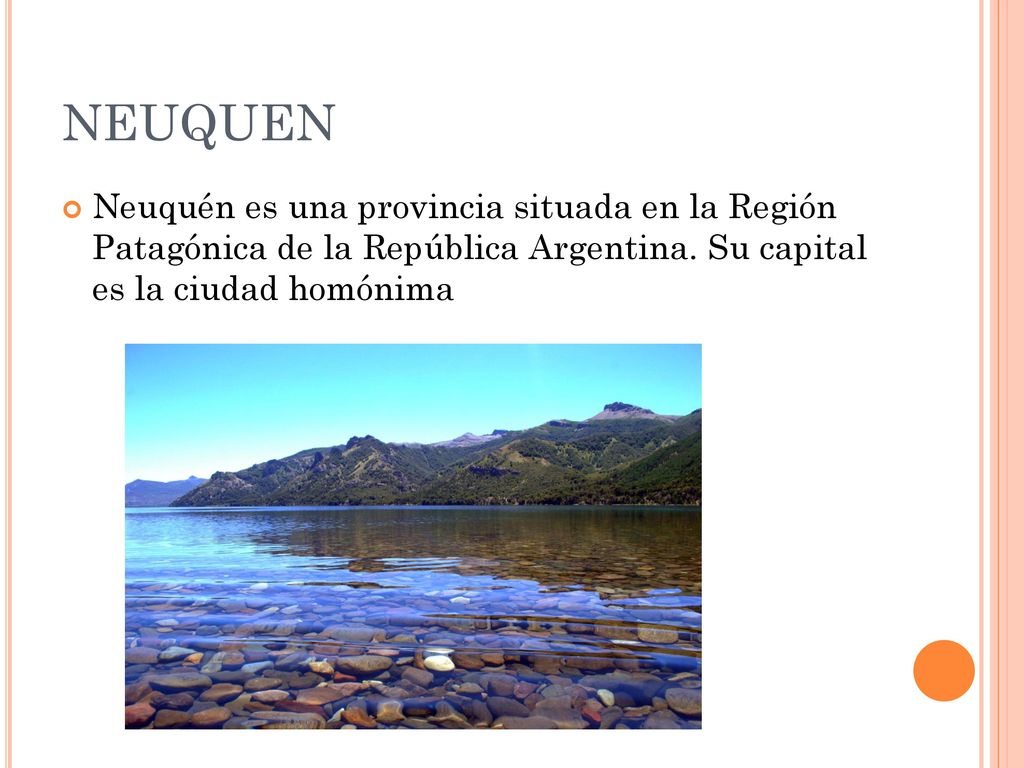 neuquen Neuquén es una provincia situada en la Región Patagónica de la República Argentina.