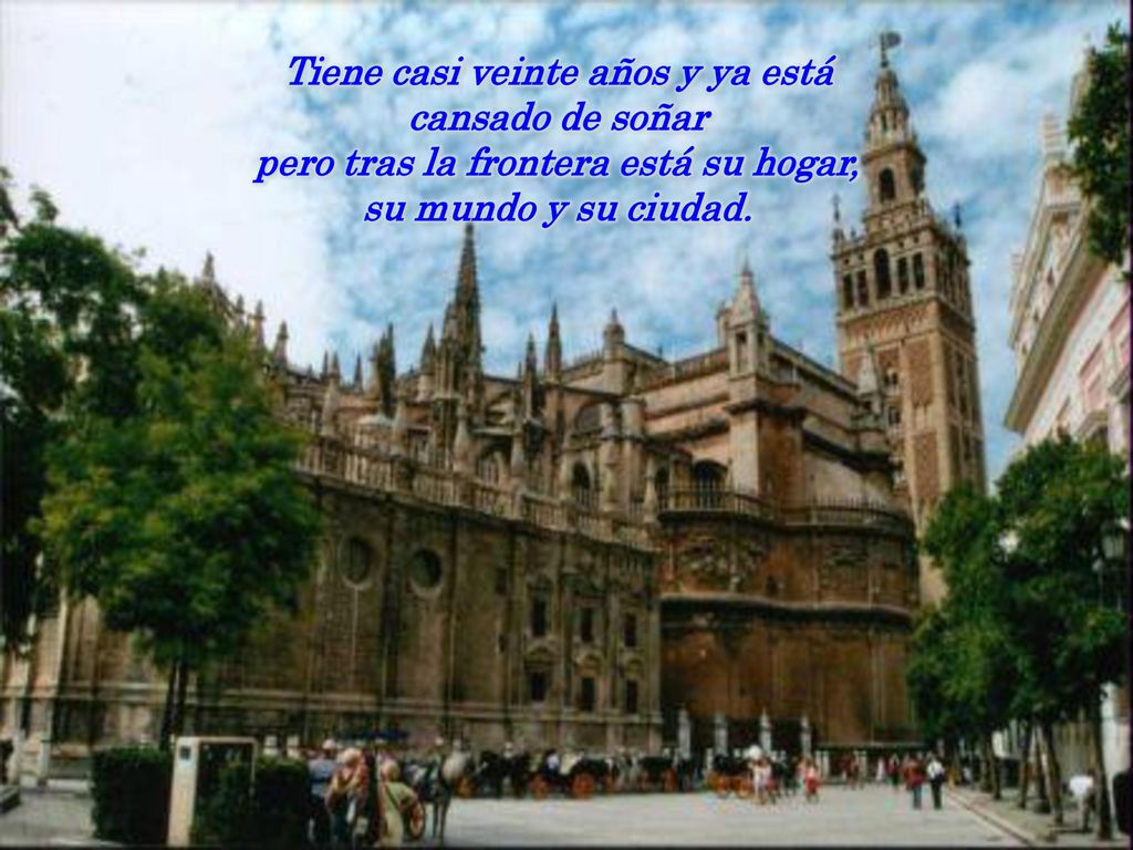 Tiene casi veinte años y ya está cansado de soñar pero tras la frontera está su hogar, su mundo y su ciudad.