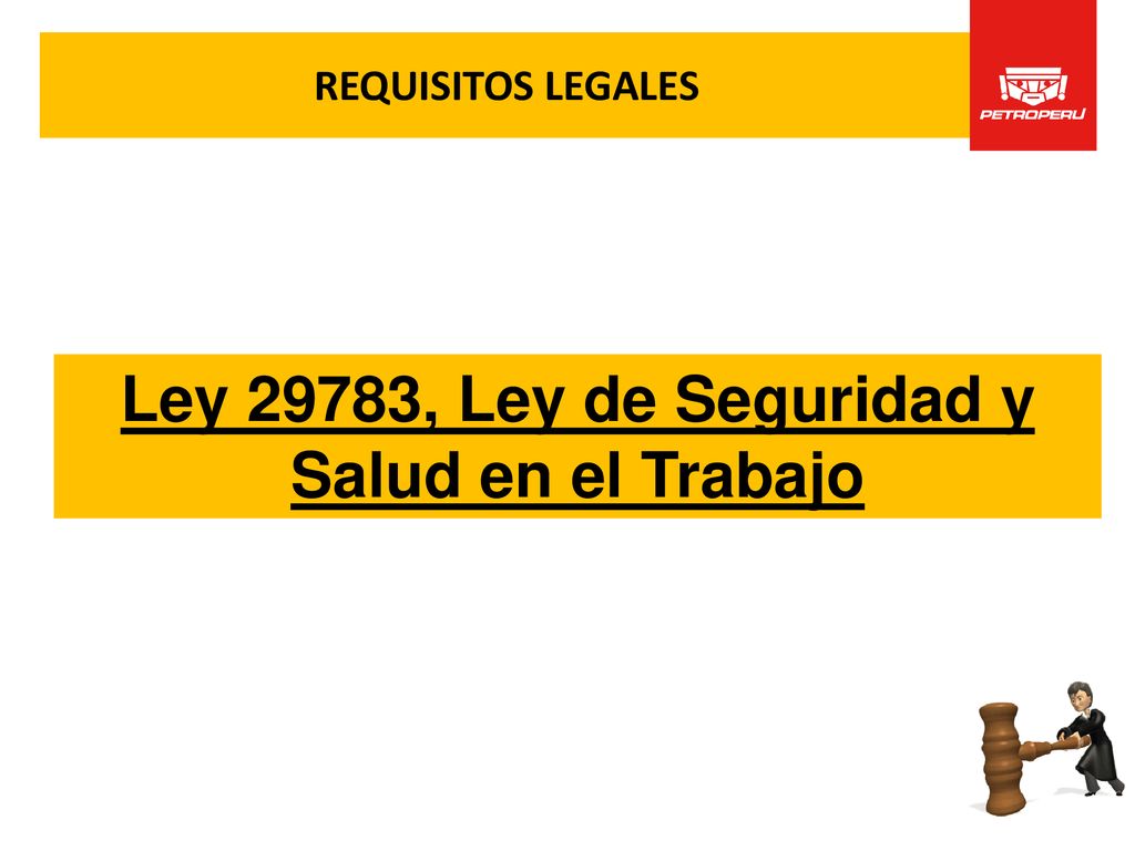 Ley 29783, Ley de Seguridad y Salud en el Trabajo