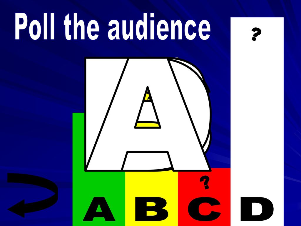 Poll the audience A B C D D A B C