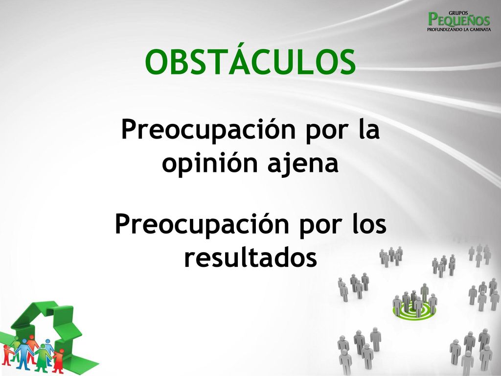 Preocupación por la opinión ajena Preocupación por los resultados