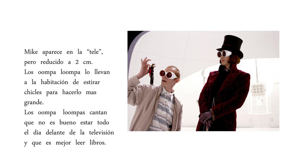 Mike aparece en la tele , pero reducido a 2 cm