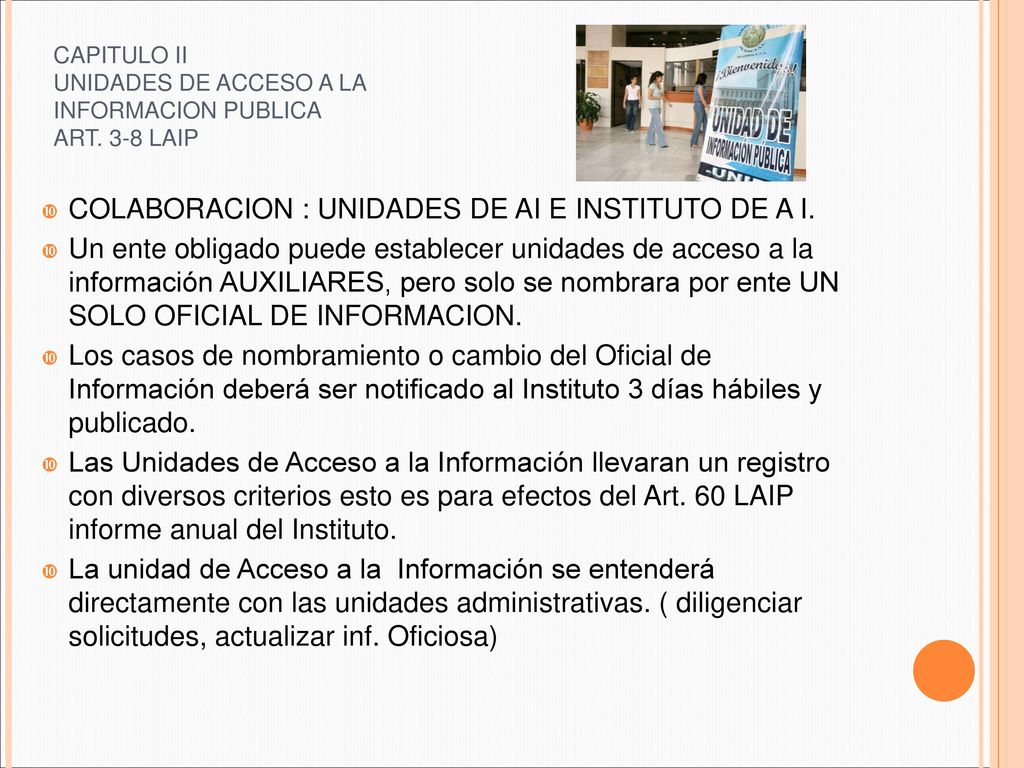 COLABORACION : UNIDADES DE AI E INSTITUTO DE A I.