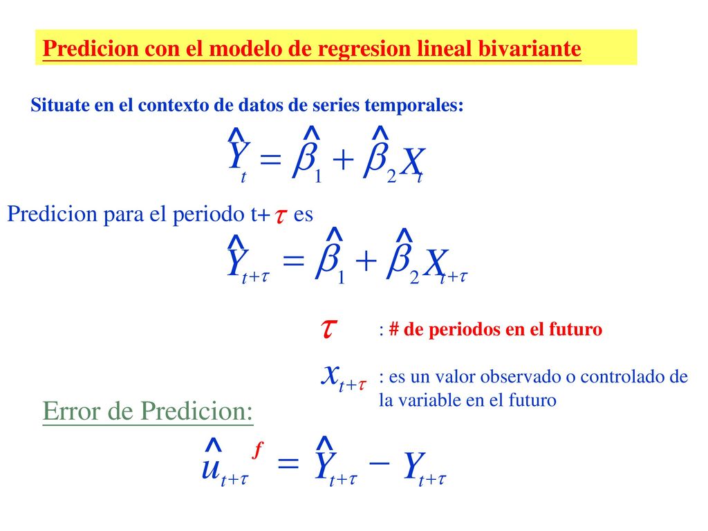 ^ Y ^ ^ = b + b X ^ ^ Y = b + b ^ X t x ^ u ^ = Y - Y t