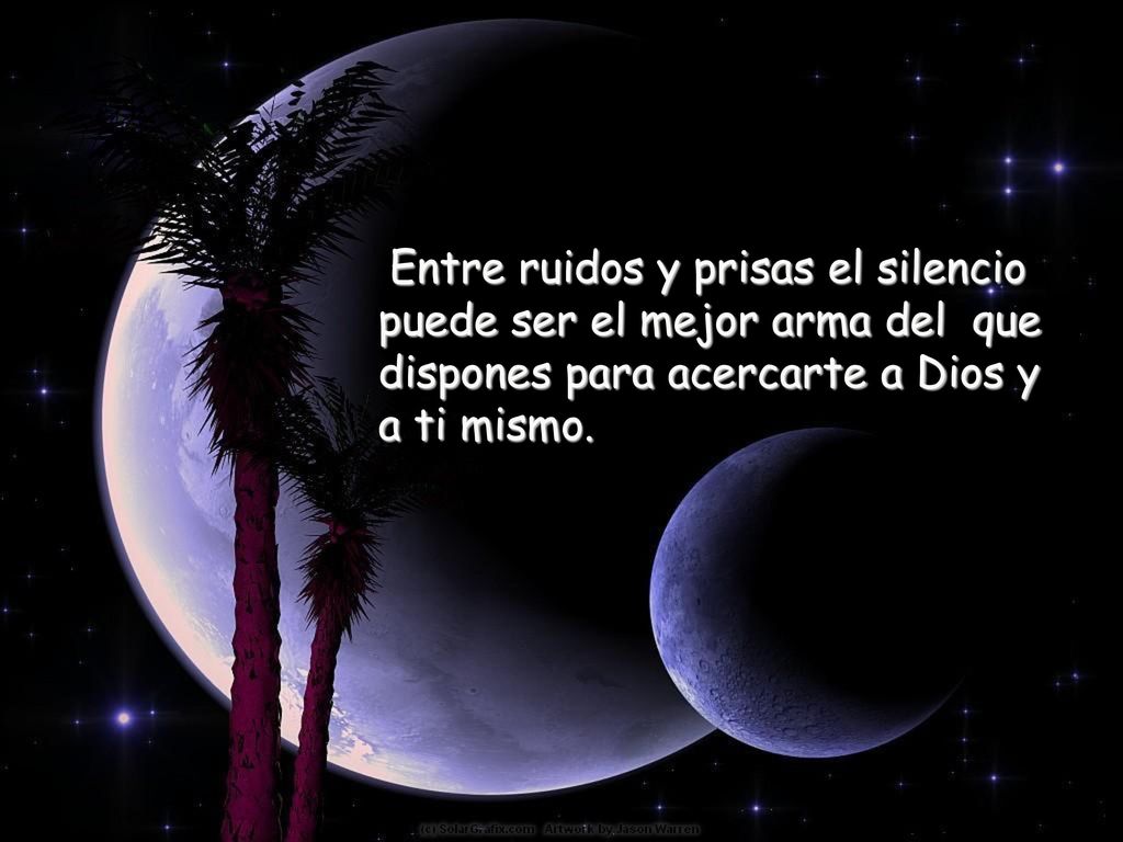 Entre ruidos y prisas el silencio puede ser el mejor arma del que dispones para acercarte a Dios y a ti mismo.