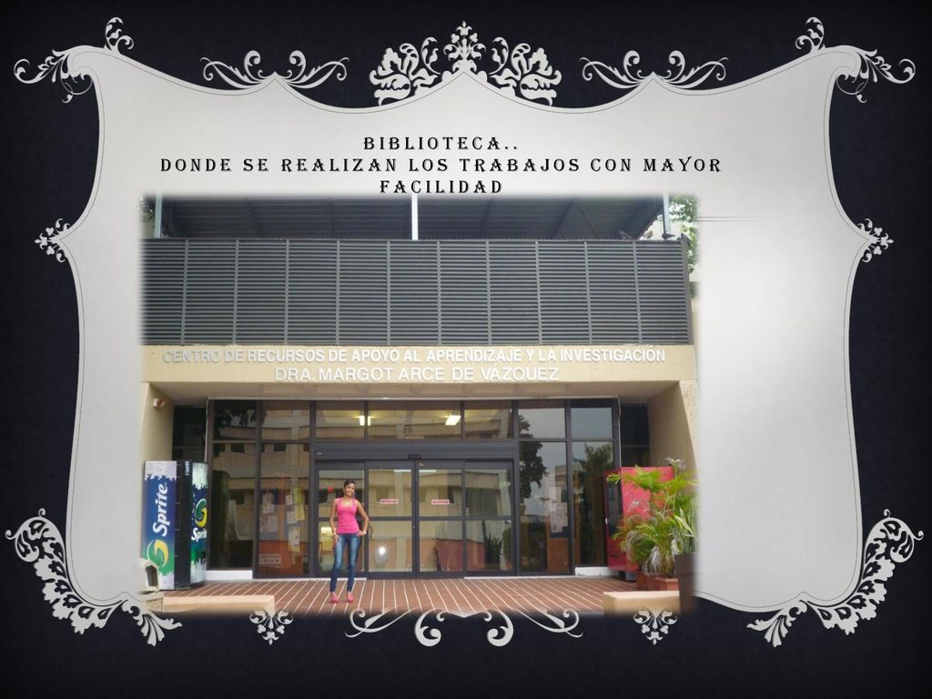 Biblioteca.. Donde se realizan los trabajos con mayor facilidad