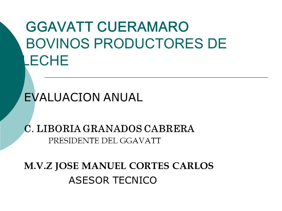 GGAVATT CUERAMARO BOVINOS PRODUCTORES DE LECHE
