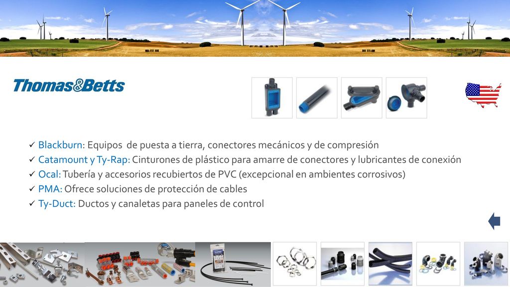 Blackburn: Equipos de puesta a tierra, conectores mecánicos y de compresión