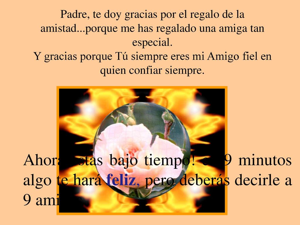 Padre, te doy gracias por el regalo de la amistad
