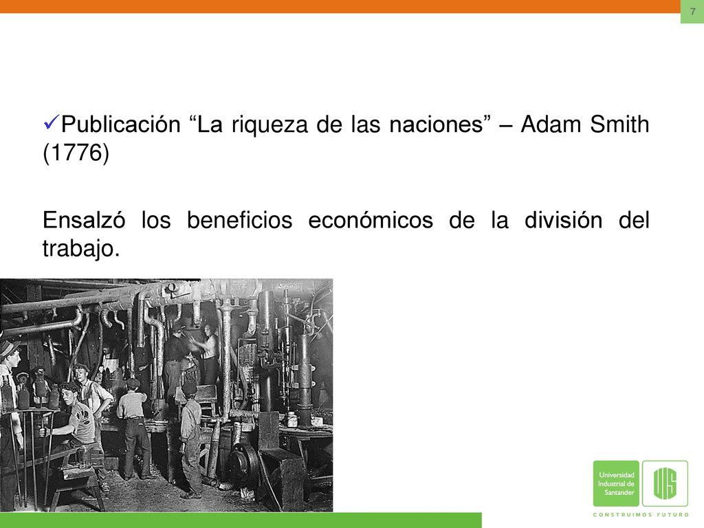Publicación La riqueza de las naciones – Adam Smith (1776)