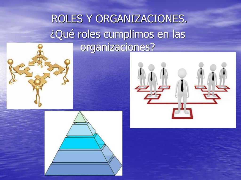 ROLES Y ORGANIZACIONES. ¿Qué roles cumplimos en las organizaciones