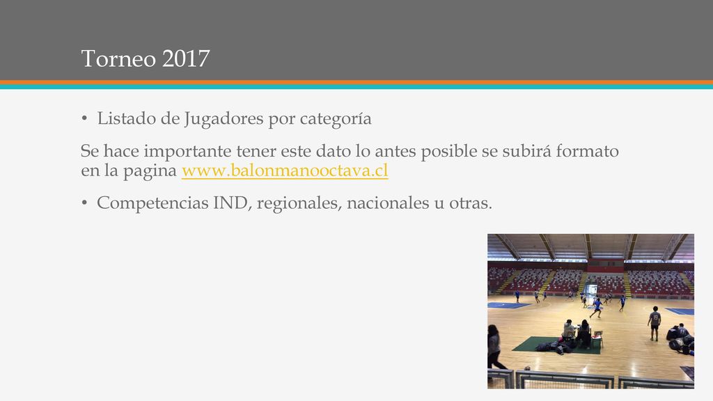 Torneo 2017 Listado de Jugadores por categoría