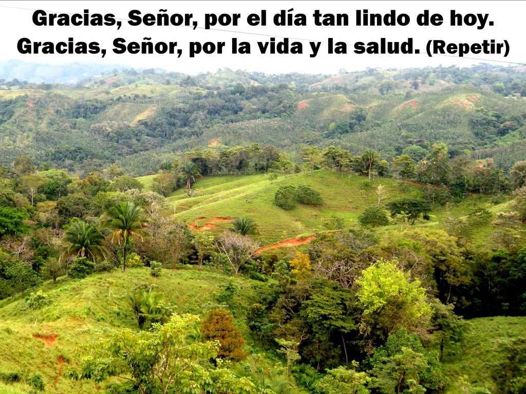 Gracias, Señor, por el día tan lindo de hoy