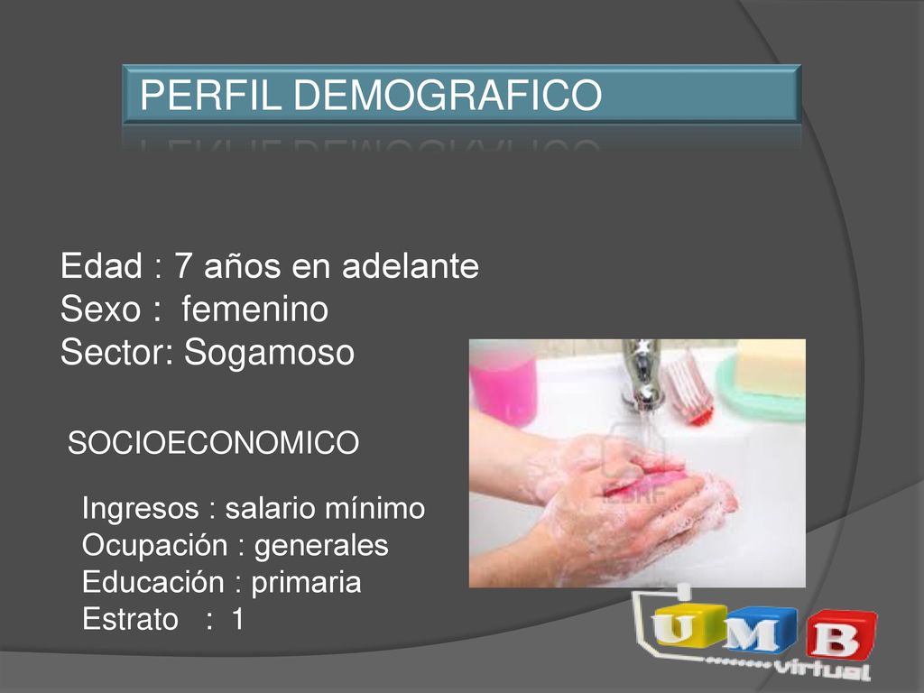 Edad : 7 años en adelante Sexo : femenino Sector: Sogamoso