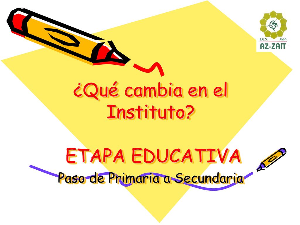 ¿Qué cambia en el Instituto. ¿Qué cambia en el Instituto
