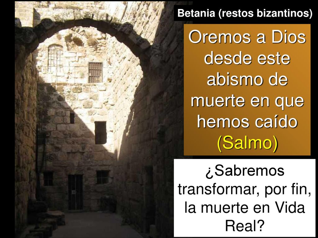 Oremos a Dios desde este abismo de muerte en que hemos caído (Salmo)
