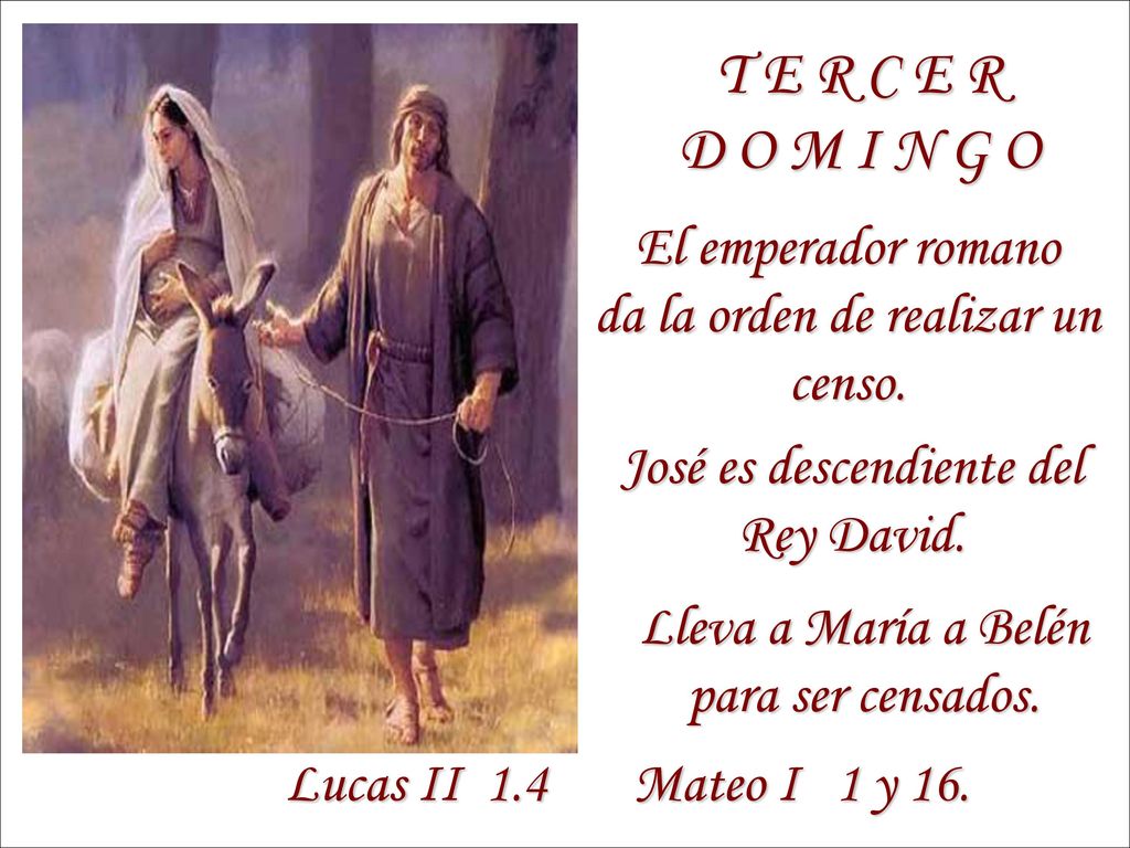 T E R C E R D O M I N G O El emperador romano