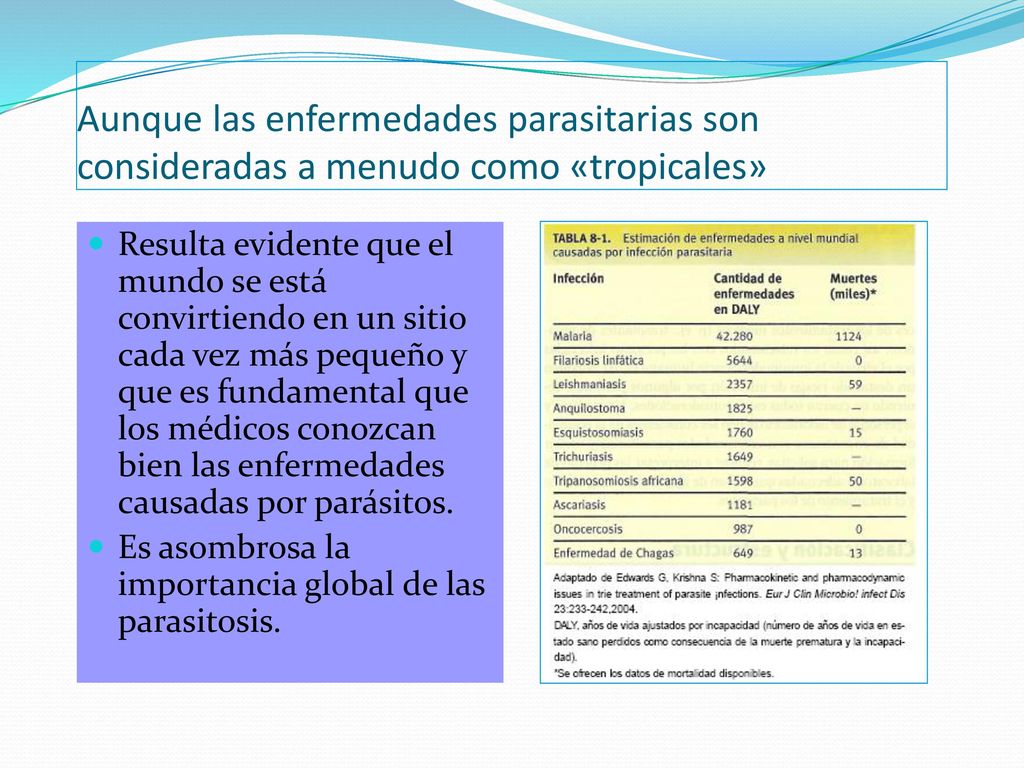 Aunque las enfermedades parasitarias son consideradas a menudo como «tropicales»