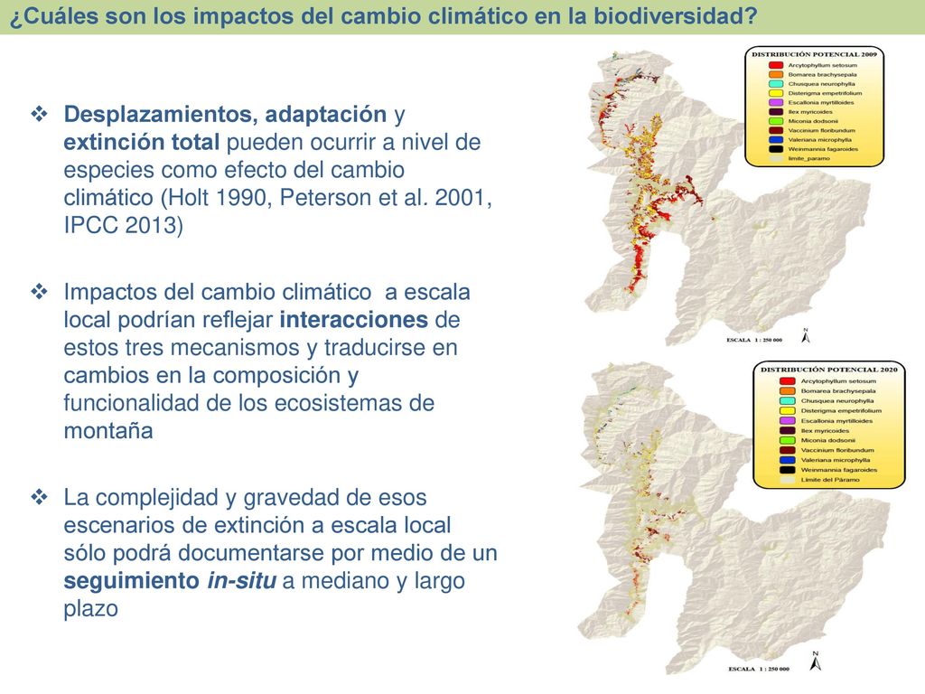 ¿Cuáles son los impactos del cambio climático en la biodiversidad