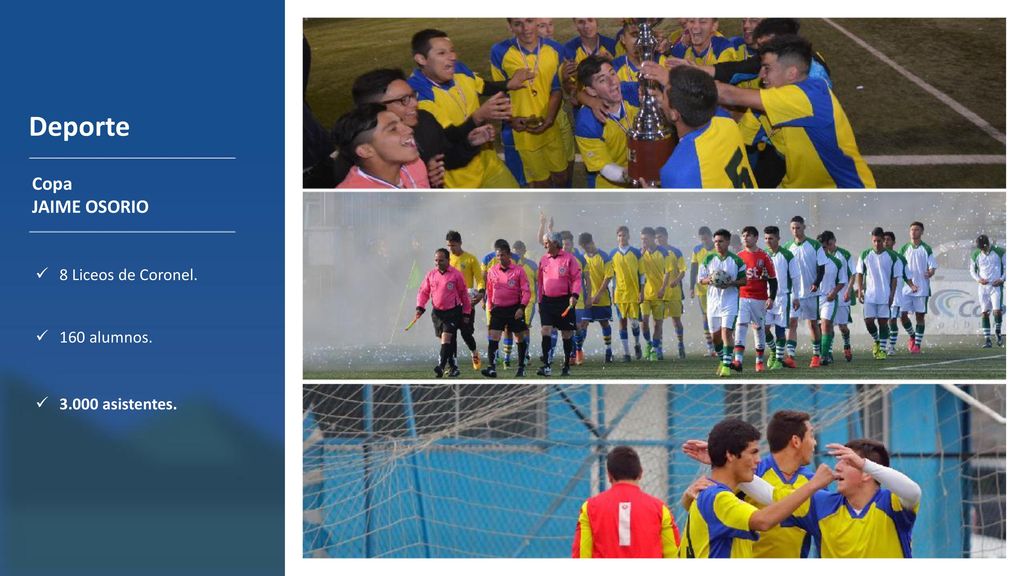 Deporte Copa JAIME OSORIO 8 Liceos de Coronel. 160 alumnos.