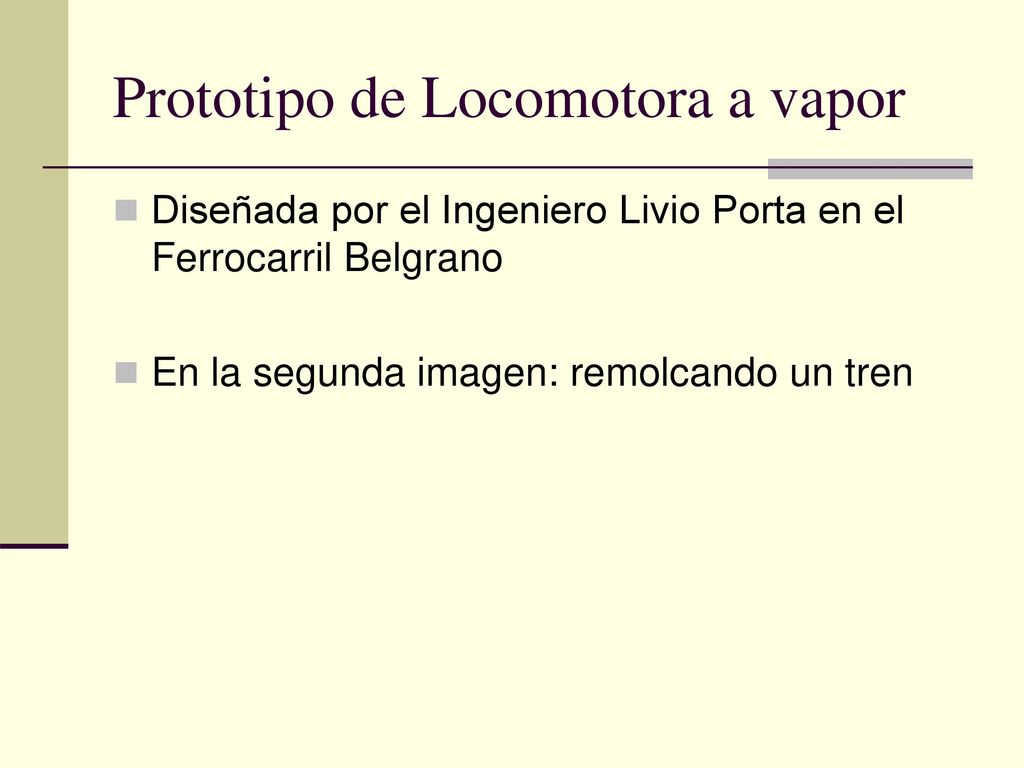 Prototipo de Locomotora a vapor