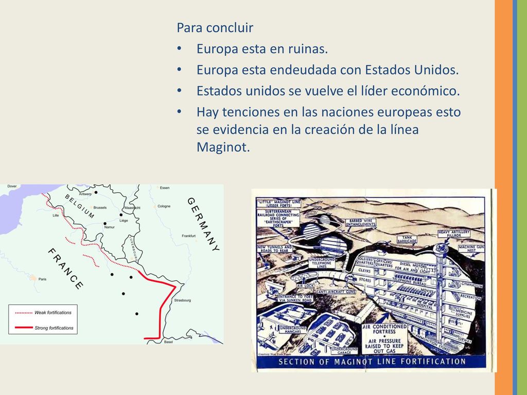 Para concluir Europa esta en ruinas. Europa esta endeudada con Estados Unidos. Estados unidos se vuelve el líder económico.
