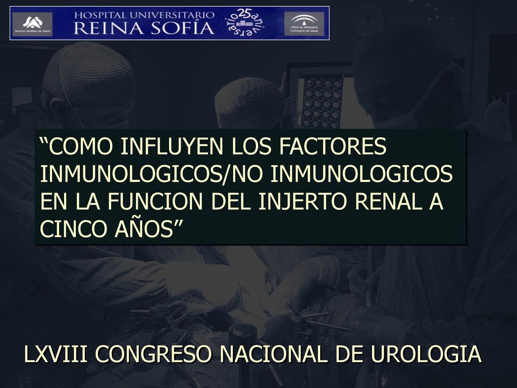 COMO INFLUYEN LOS FACTORES INMUNOLOGICOS/NO INMUNOLOGICOS EN LA FUNCION DEL INJERTO RENAL A CINCO AÑOS