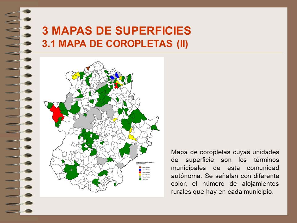 3 MAPAS DE SUPERFICIES 3.1 MAPA DE COROPLETAS (II)