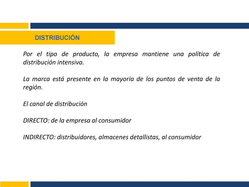 El canal de distribución DIRECTO: de la empresa al consumidor