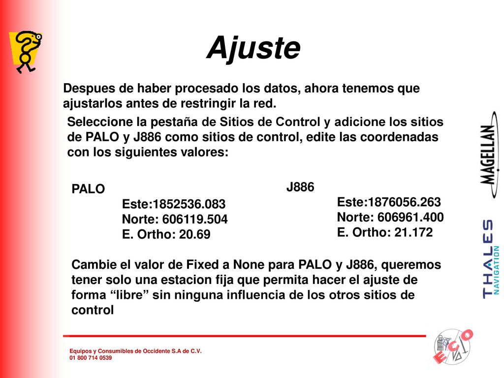 Ajuste Despues de haber procesado los datos, ahora tenemos que ajustarlos antes de restringir la red.