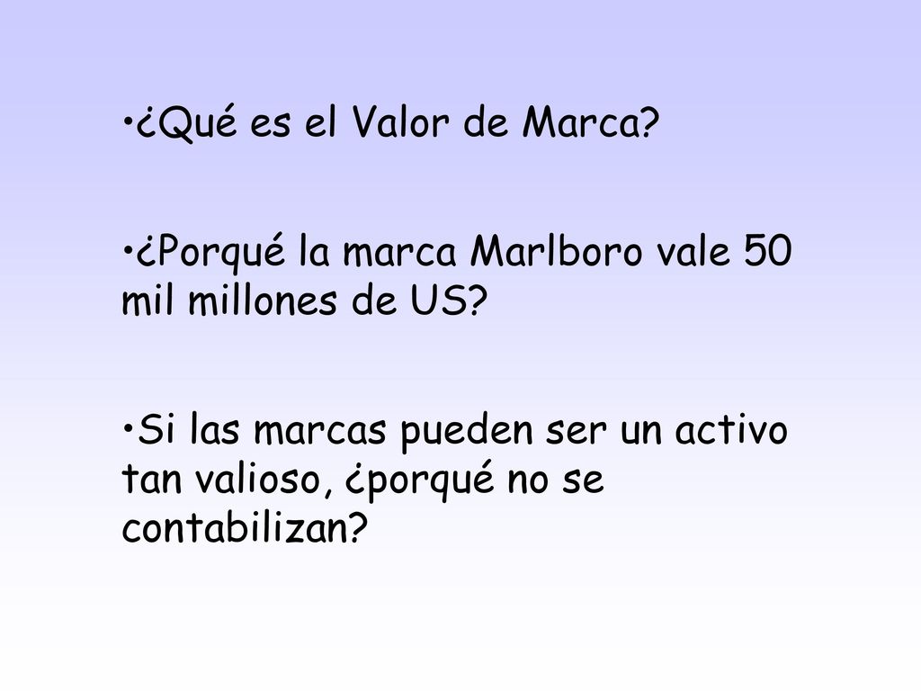 ¿Qué es el Valor de Marca