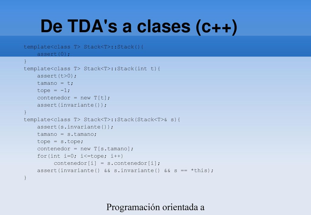 De TDA s a clases ‏(c++) Programación orientada a objetos