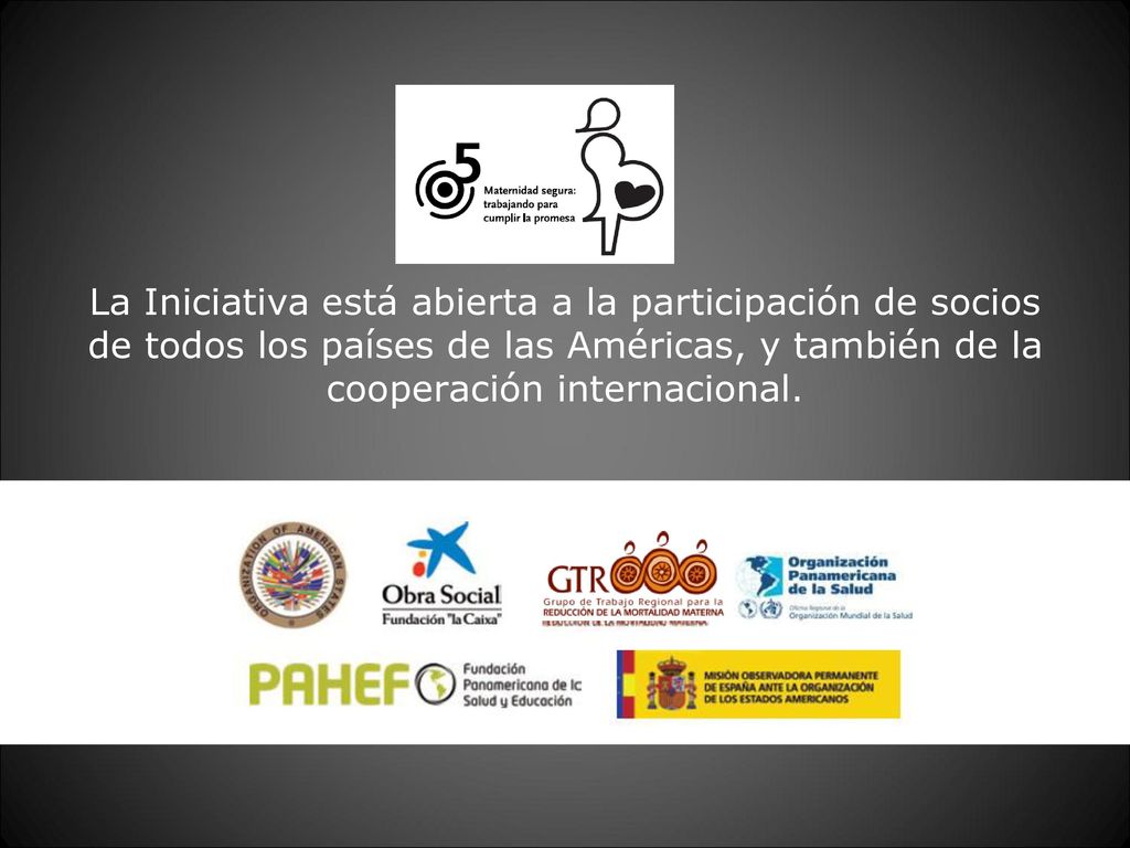 La Iniciativa está abierta a la participación de socios de todos los países de las Américas, y también de la cooperación internacional.