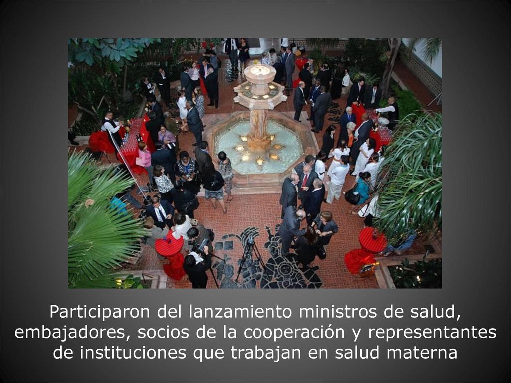 Participaron del lanzamiento ministros de salud, embajadores, socios de la cooperación y representantes de instituciones que trabajan en salud materna