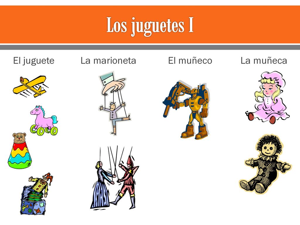 Los juguetes I El juguete La marioneta El muñeco La muñeca